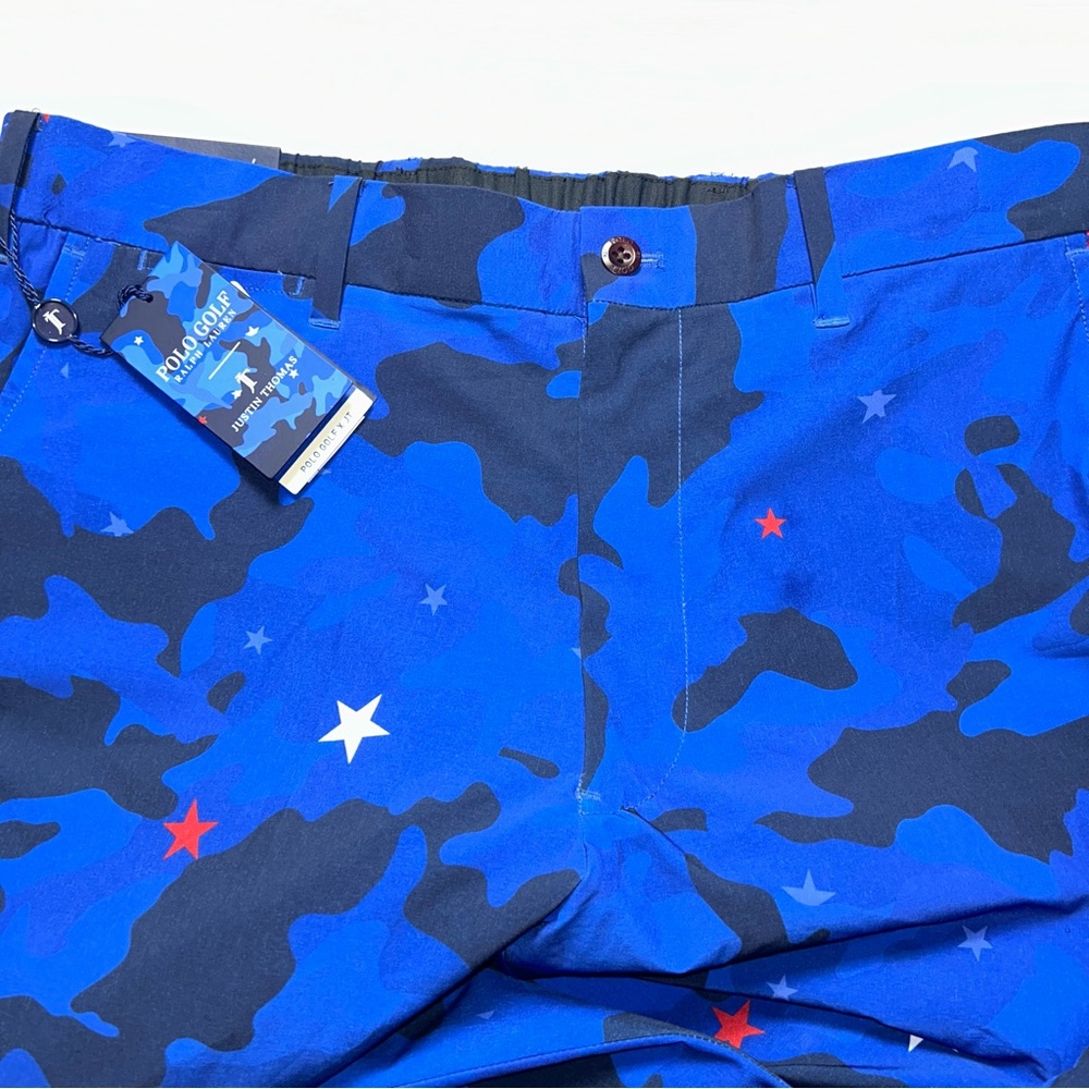 Polo Golf Ralph Lauren x Justin Thomas blue camo pants NWT size 35X30 - Picture 4 of 7